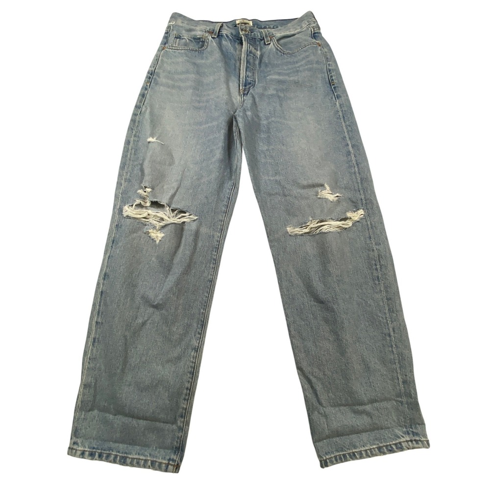 Citizens of Humanity Premium Vintage Distressed Relaxed Straight Jeans 29 Light